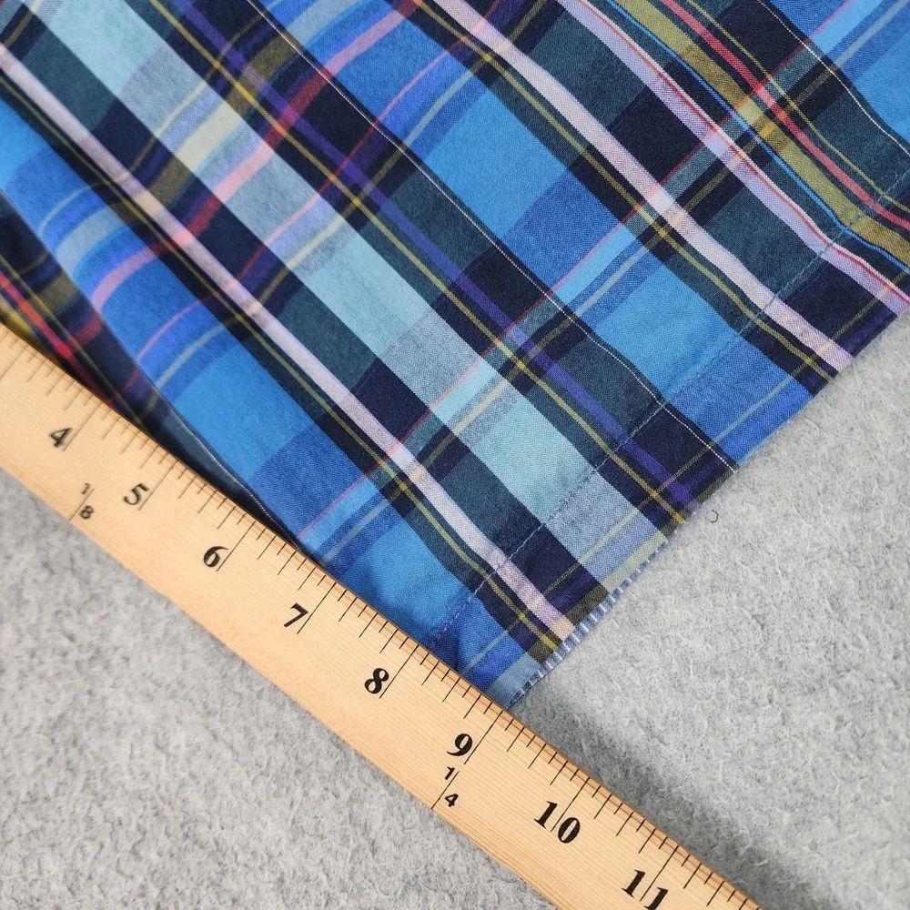 Tommy Bahama Golf Shorts Mens 40x9 Blue Pink‎ Plaid Striped Reversible Pockets